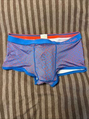 Calvin Klein Blue & Red Geometric trunks